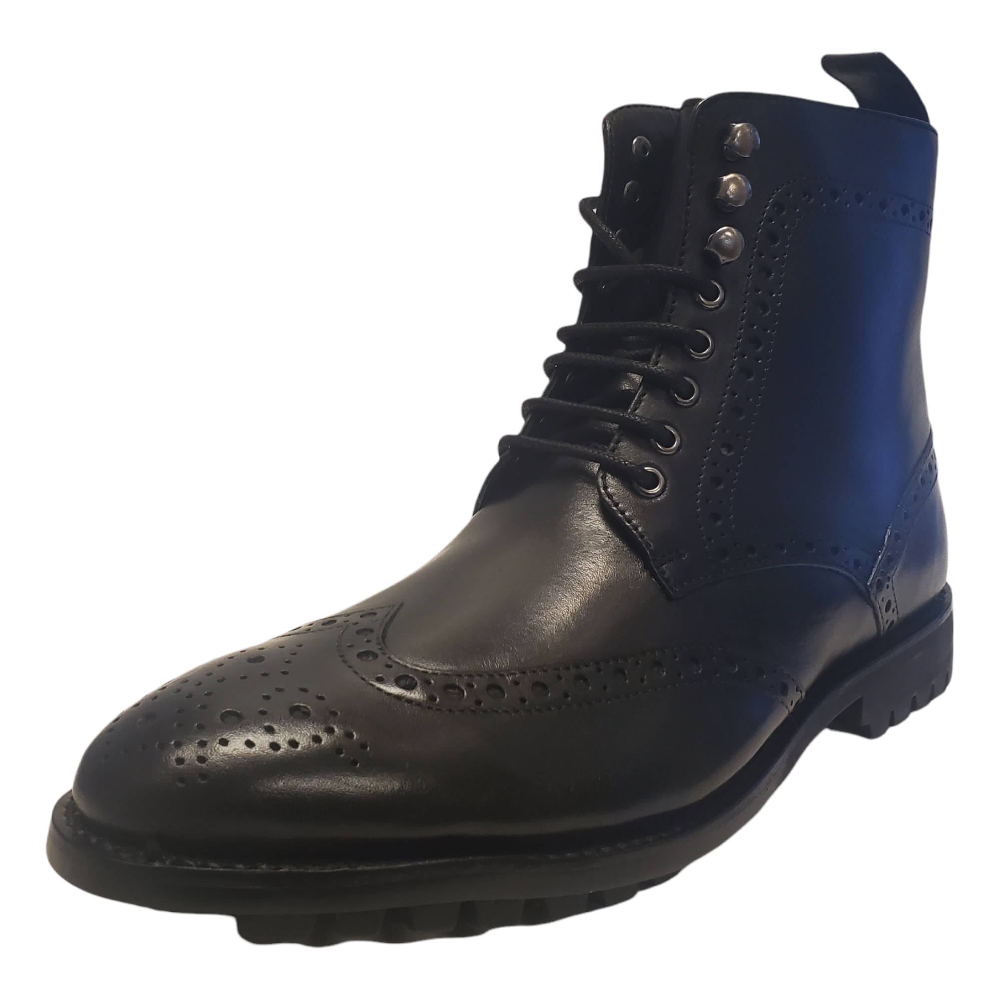 Anthony Veer Men s Dress Boots Grant Wingtip Boots Black 8.5D