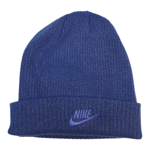 Nike Unisex Accessories Peak Metallic Beanie Hat Royal Blue from Affordable Designer Brands