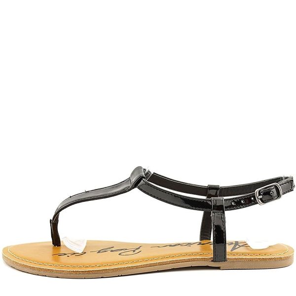 American Rag Krista Womens T-Strap Manmade Flat Sandals Affordable Designer  Brands