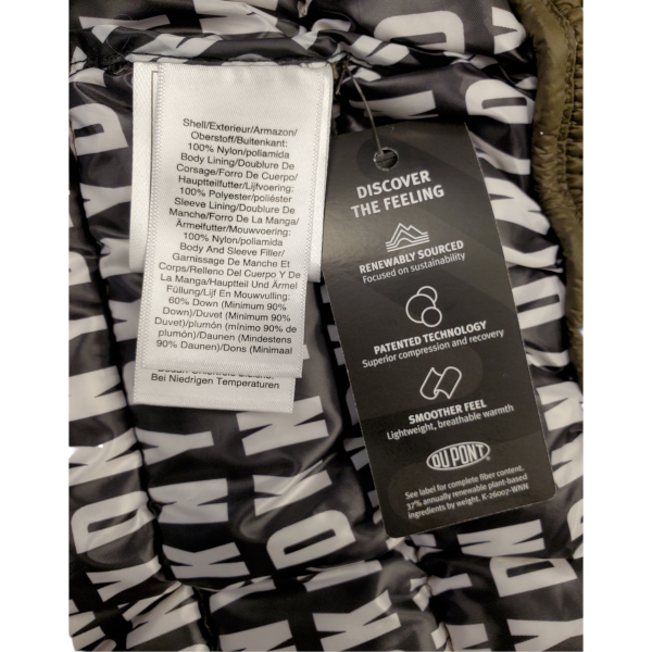 DKNY Womens Hooded Water-Resistant Belted Quilted Polyester Jacket Black  XLarge Affordable Designer Brands