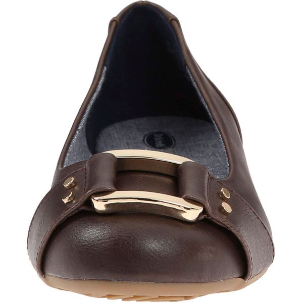 Dr. Scholl s Women s Frankie Manmade Flats Brown 6.5M