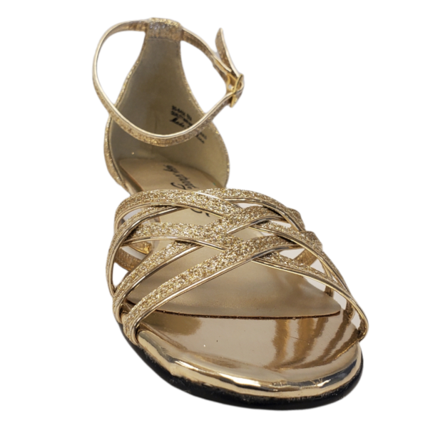 Tory Burch Sandals Elana Gold Heels Ankle Strappy Evening Dressy Leather  Shoes 5 | Gold heels, Tory burch sandals, Tory burch