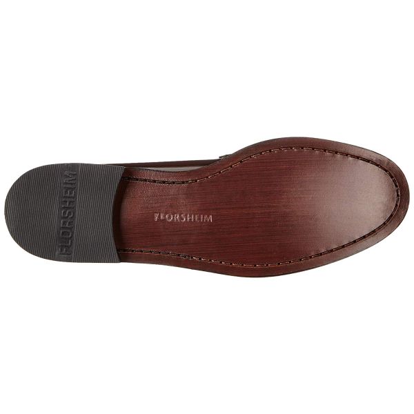 Men Vintage Burgundy Leather Loafers by Florsheim Size 8E/ Men 