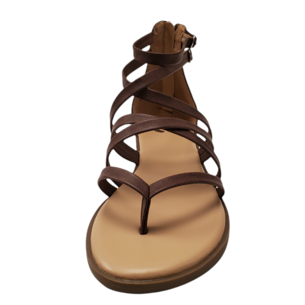 Savino - Leather Strap Block Heel Sandals for Women – RolisaStyle