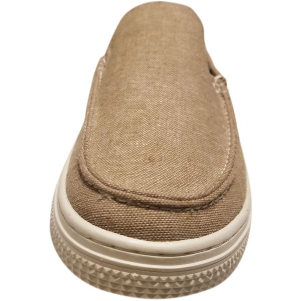 Mens beige canvas hot sale slip on shoes