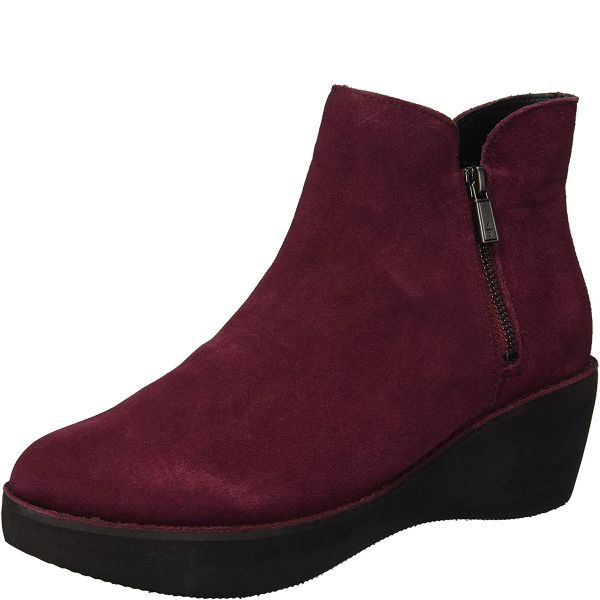 Kenneth Cole Reaction Women s Prime Booties Sude Red 7.5M Affordable Designer Brands Affordable Designer Brands