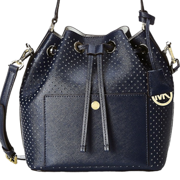 Michael Kors Navy & Blue Greenwich Medium Leather Bucket Bag, Best Price  and Reviews