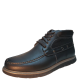 Aston Marc Mens Moc-Toe Fashion Chukka Boots Faux Leather Black 10M Affordable Designer Brands