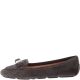 Michael Kors Womens Caroline Moccasin Flats Shoes Charcoal 8M side Affordable Designer Brands