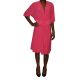 Ny Collection Plus Size Short-Sleeve Knotted Raspberry Dress 3X Affordable Designer Brands