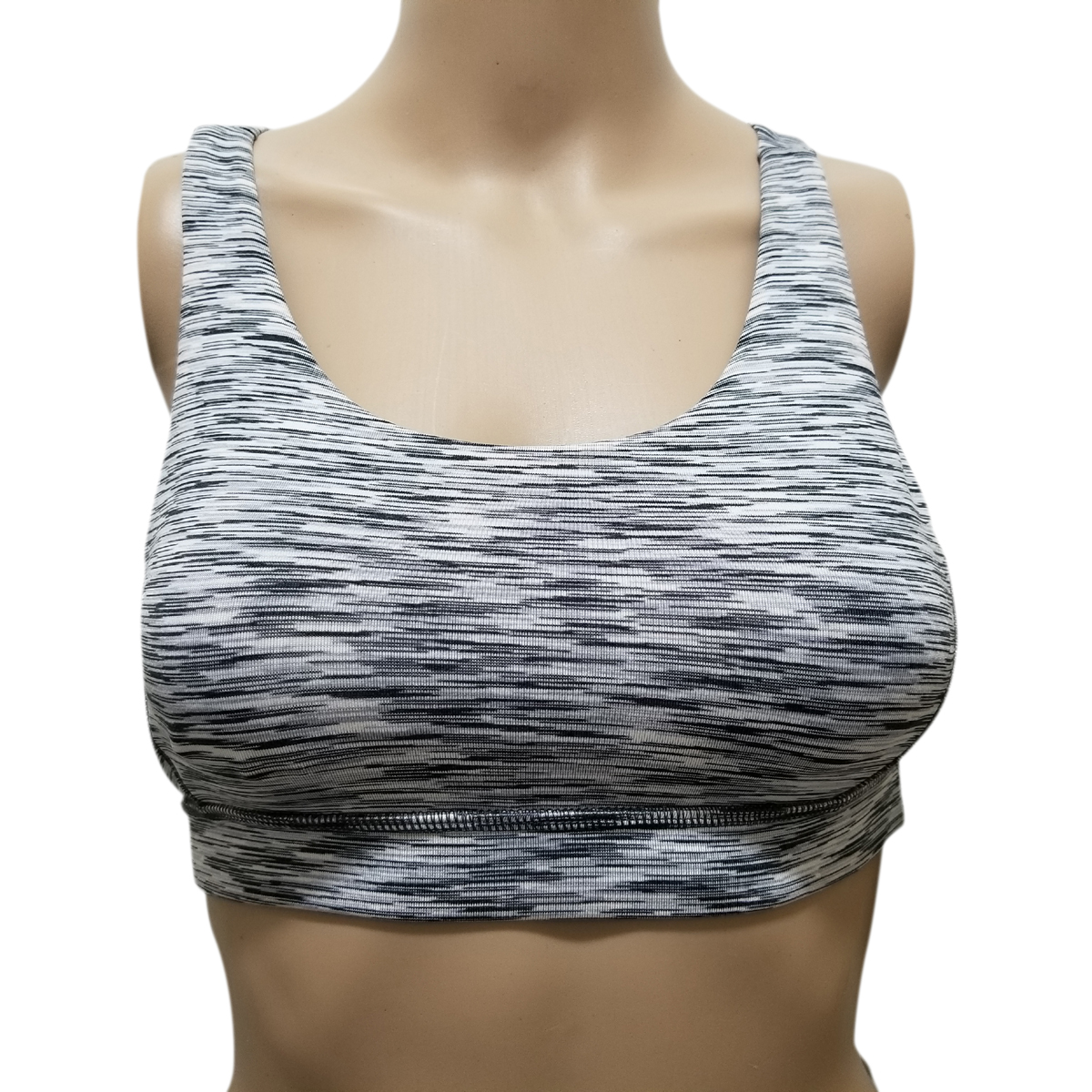 Low-Impact Racerback Moisture Wicking Sports Bra with Removable Pads,  Blazing Purple, Small