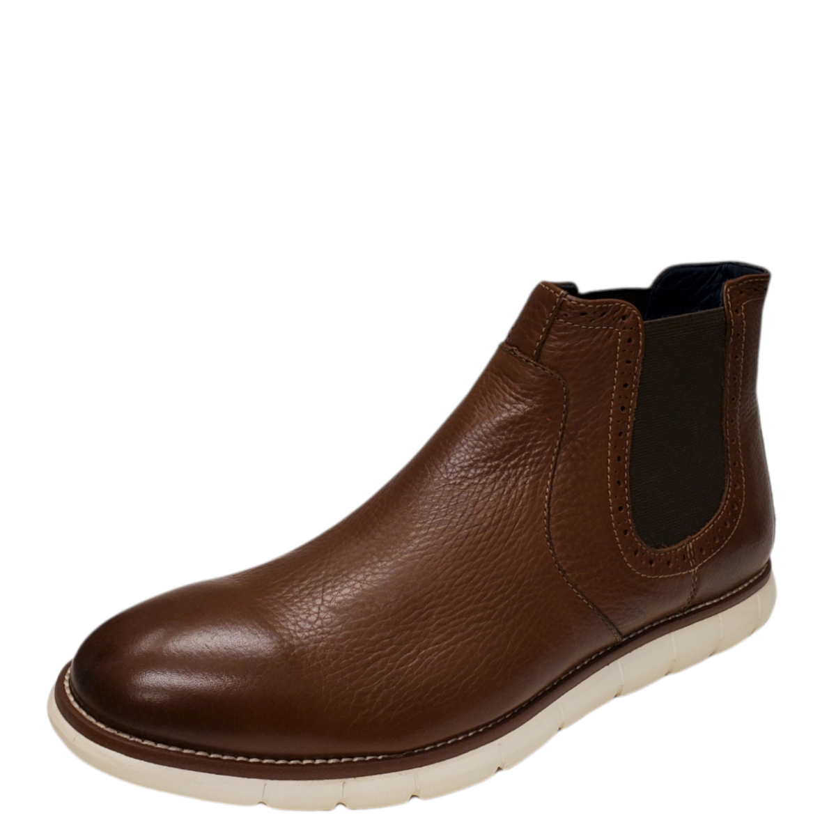 Johnston Murphy Mens Eaton Chelsea Boot Leather Tan Brown 10M Affordable Designer Brands Affordable Designer Brands