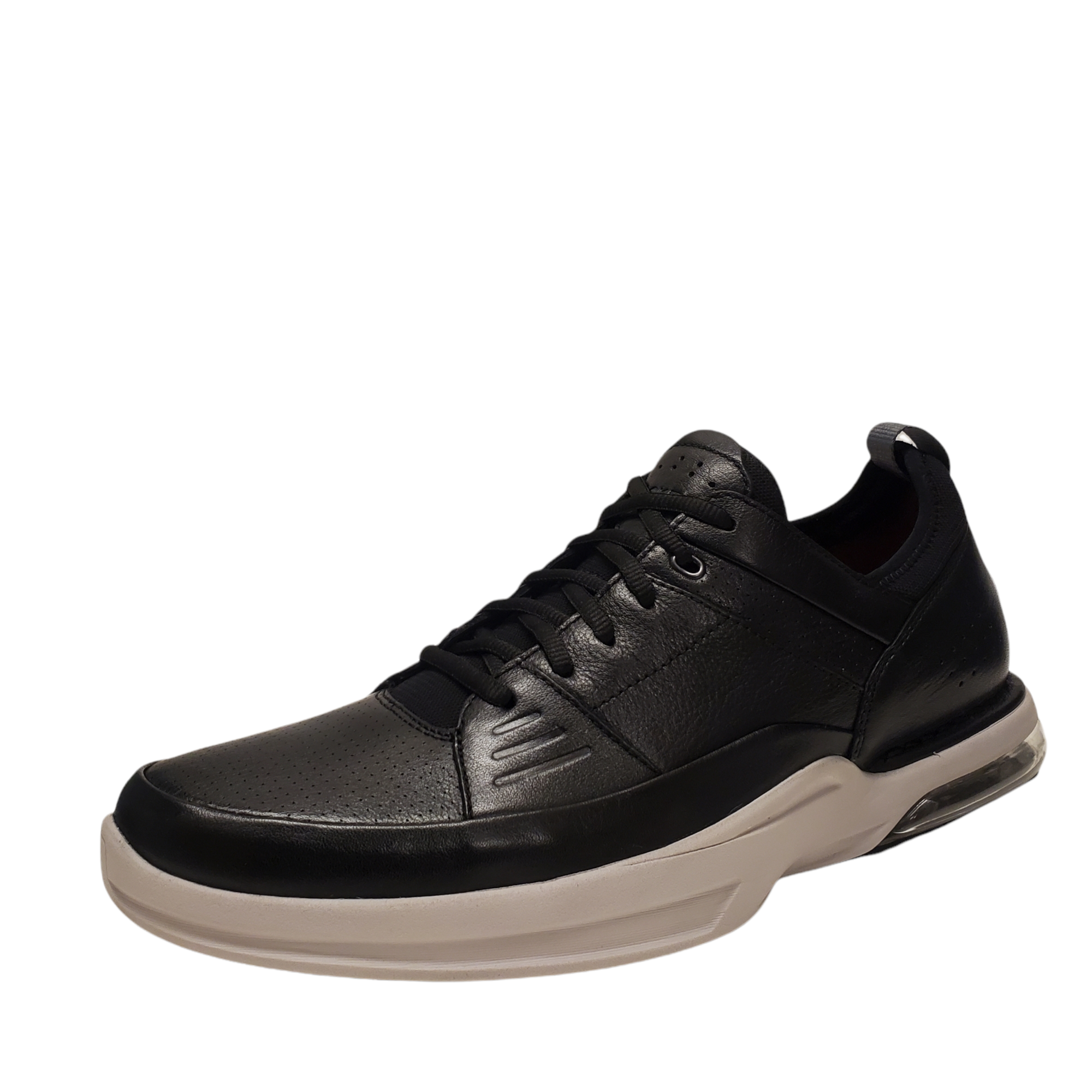 Forbavselse slag svær at tilfredsstille Rockport Men's Casual Shoes Howe Street Lace Up Leather Sneakers Black 11M  Affordable Designer Brands | Affordable Designer Brands