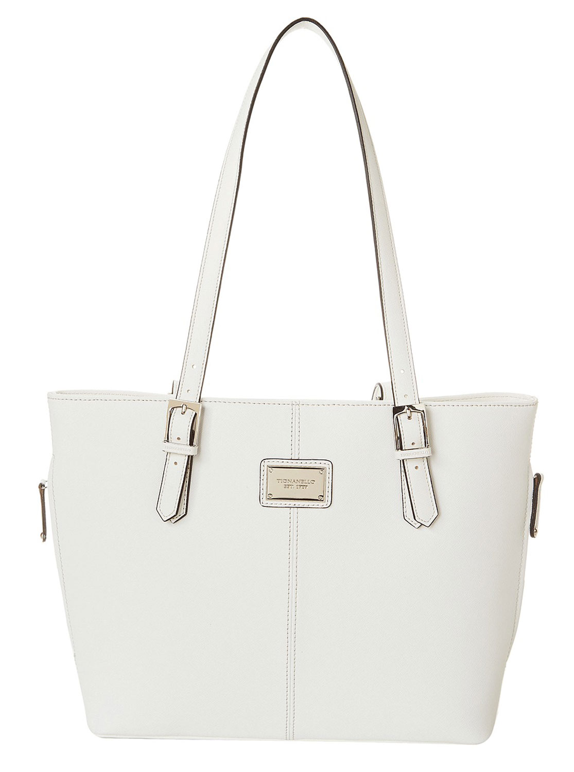 Tignanello white leather on sale handbags