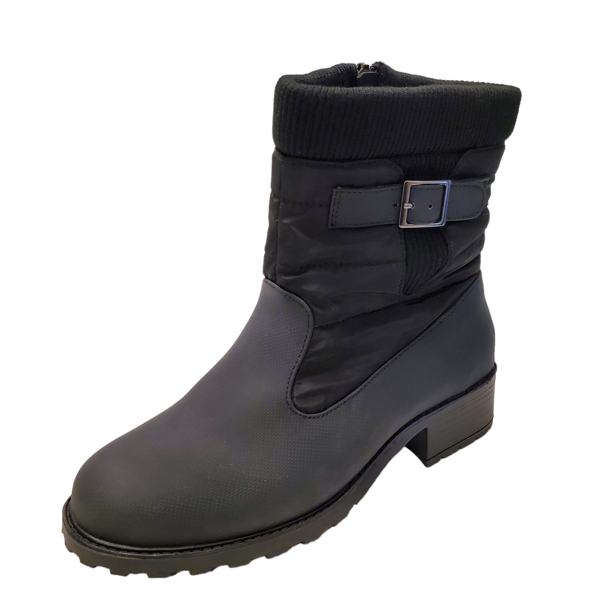 Trotters Womens Shoes Berry Mid Calf waterproof Winter Snow Boots 7M Black  7M Affordable Designer Brands | Affordable Designer Brands