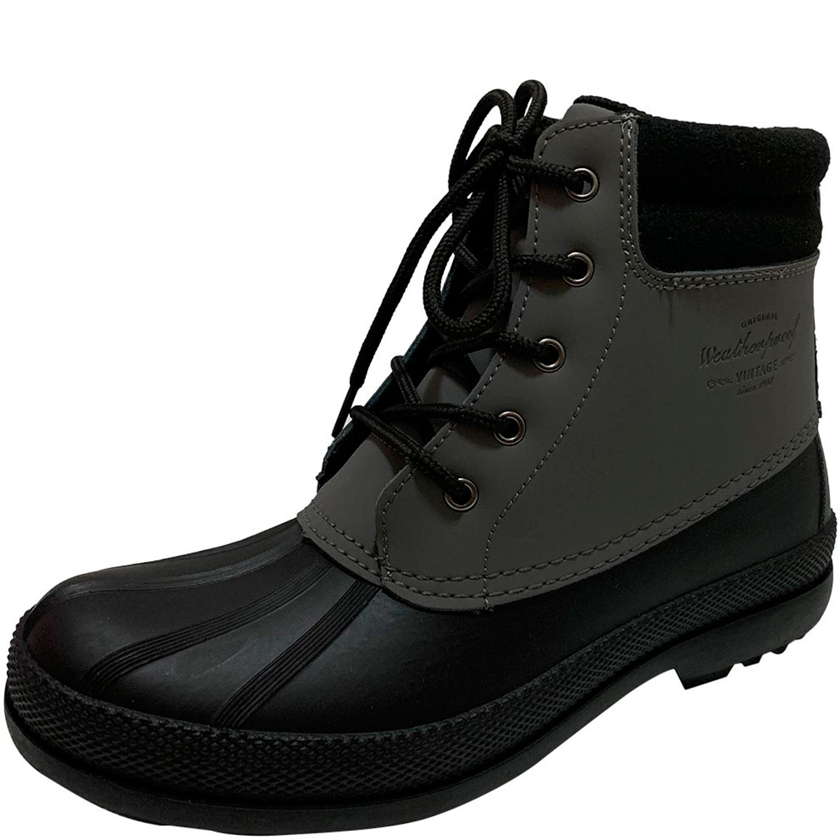 Weatherproof Vintage Men's Luke Commuter Grey Leather Boots 10M MSRP 90 ...